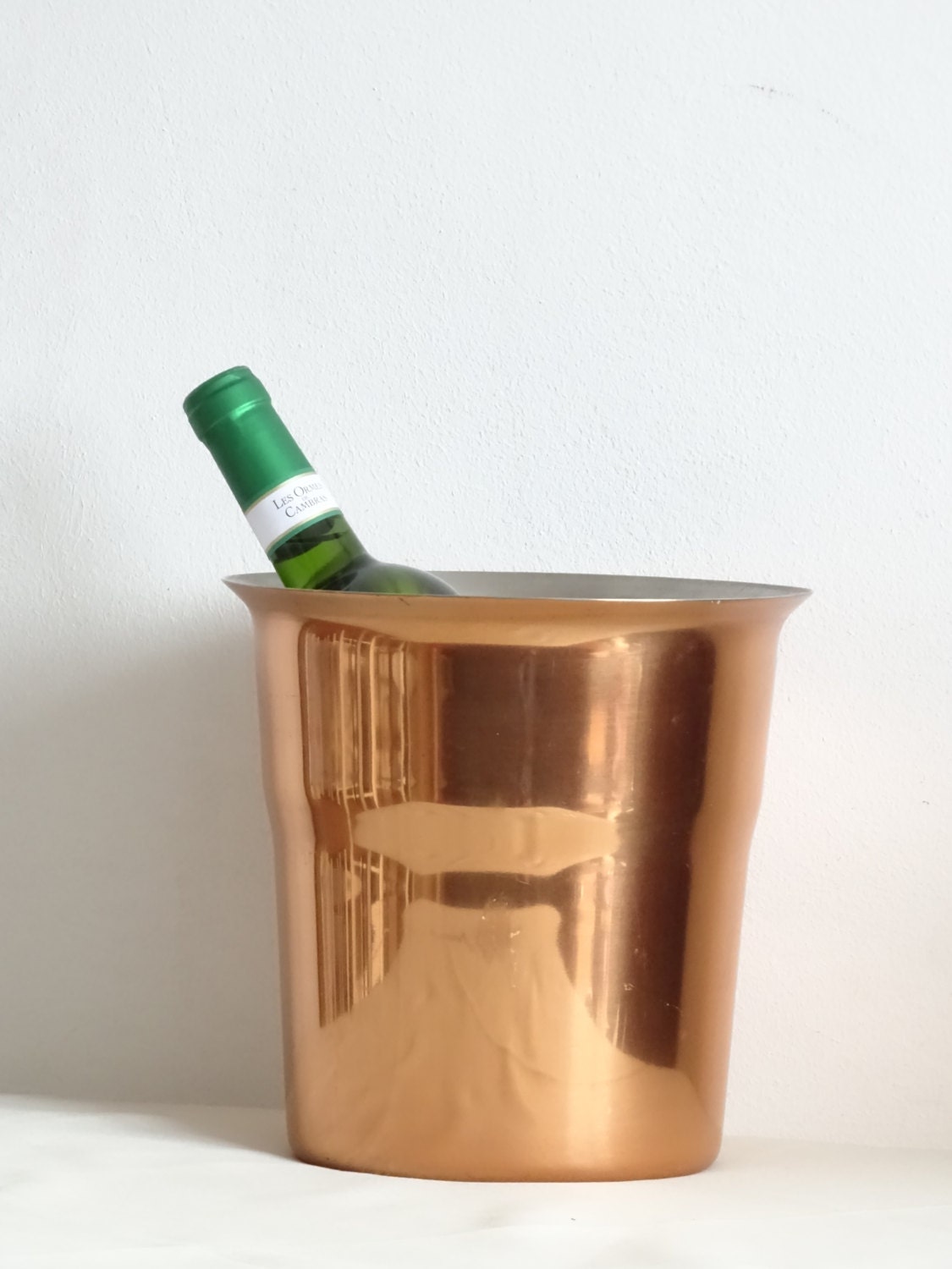 Copper Plated Ice Bucket Steel Ice Bucket Spring Inox Ice