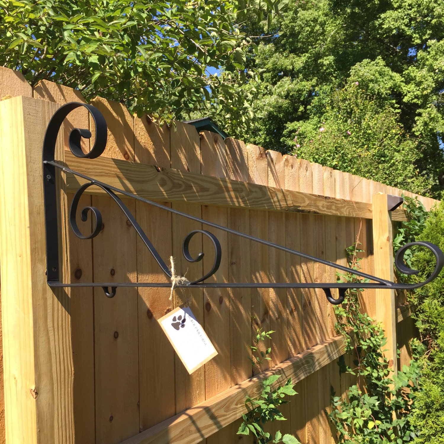 Wrought Iron SMALL 22 Sign bracket Outdoor Sign Hanger