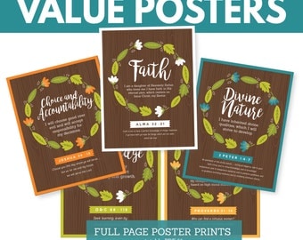 2017 LDS Young Women Values Posters