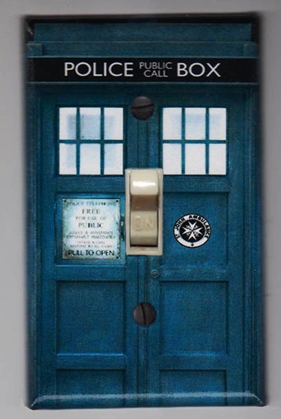 Doctor Who Tardis Light Switch Cover Free Shipping