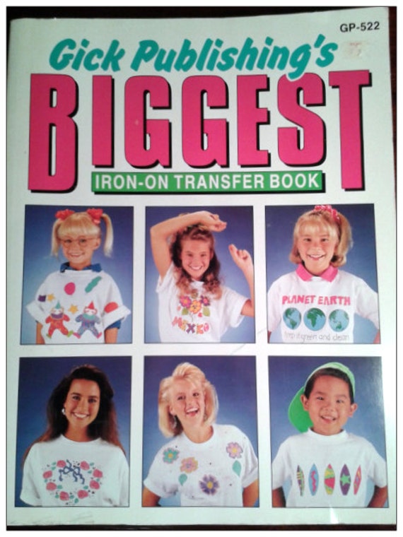 Vintage GICK'S Publishing Biggest IronOn Transfer Book