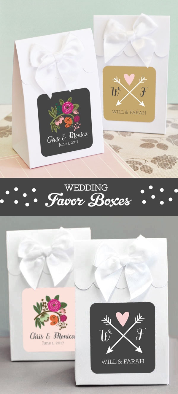 Unique Bridal Shower Favor Box DIY Wedding Favor Boxes by ModParty