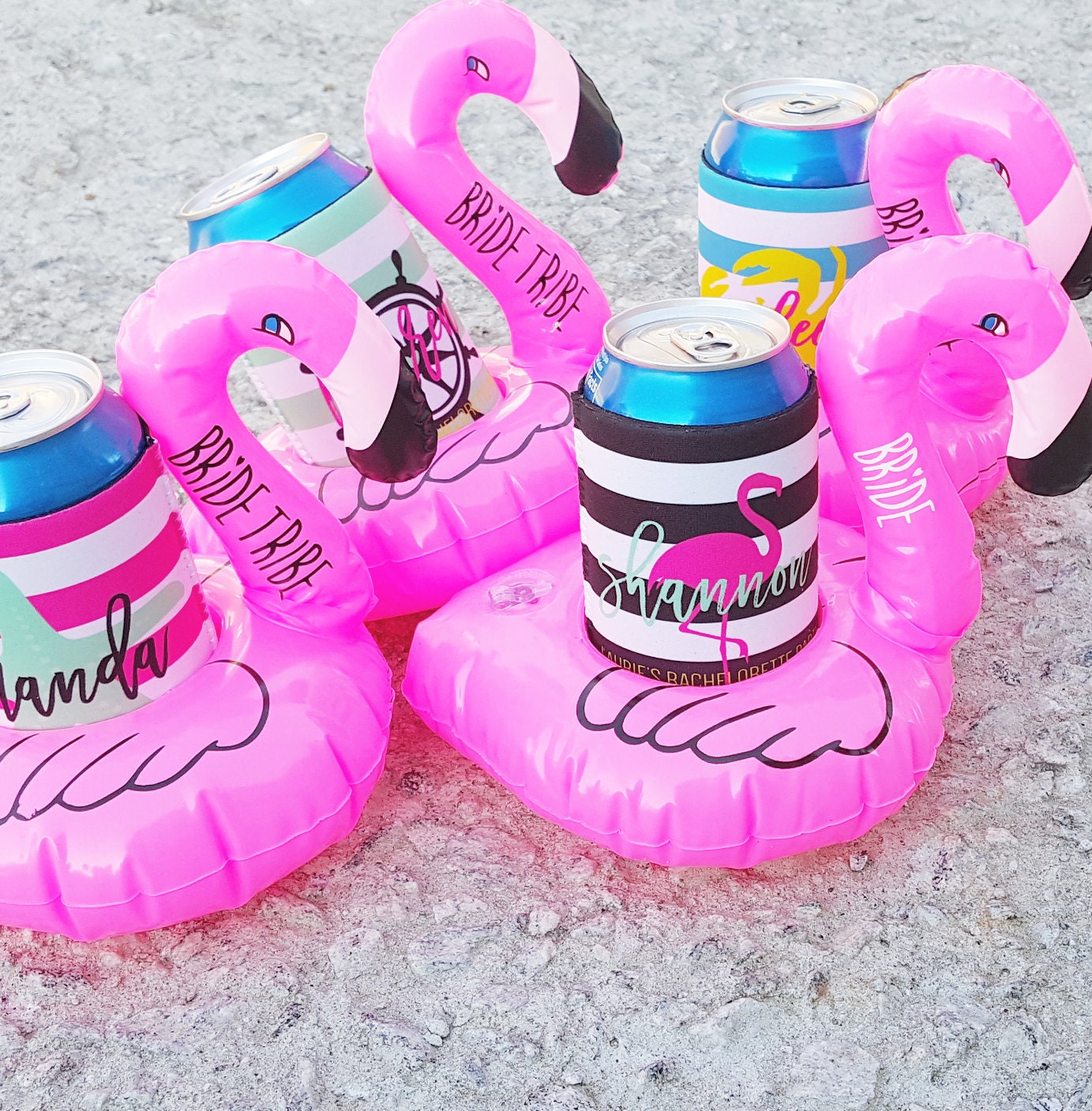 flamingo beer float