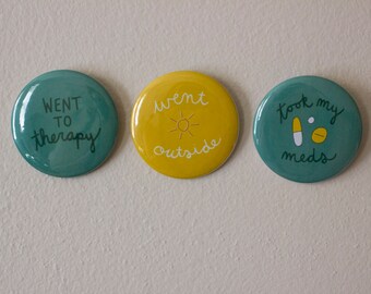 Award Button for Recovery, Mental Illness, Mental Health, Self Care