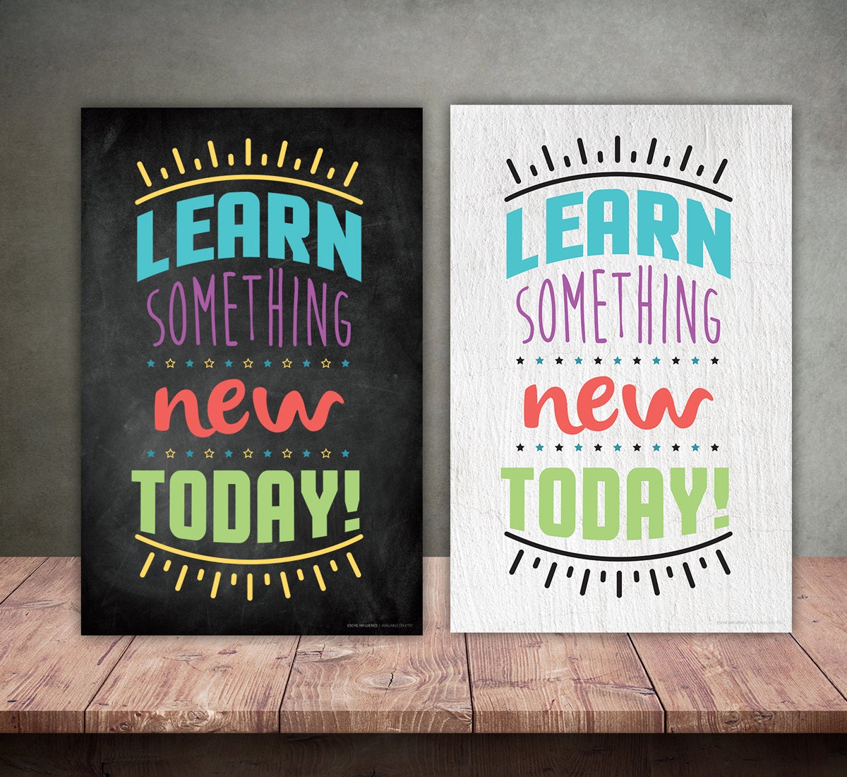 Learn Something New Today 11x17 Poster School Classroom