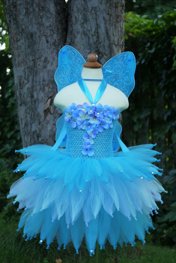 Blue Fairy tutu dress fairy costume water fairy