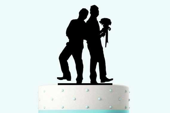 Gay Wedding Cake Topper Same Sex Cake By Bridesmaidthanger 