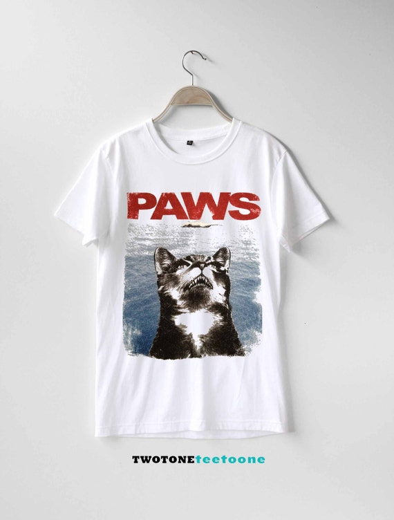 paws cat shirt jaws