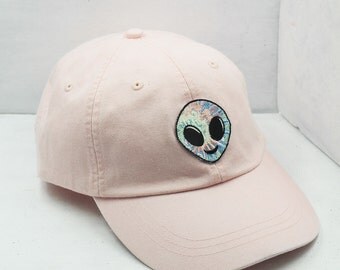 Alien Embroidered Baseball Hat - Choose Your Cap Color!