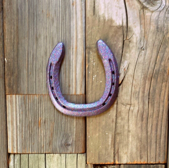 Light Purple Horseshoe Western Decor Bling by EECustomHorseShoes