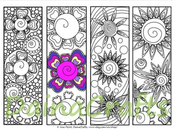 Bookmark to color Etsy