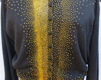 Vintage FARIS ORIGINAL BALLANTYNE Cashmere Sweater Lined 40 Medium SWTR019