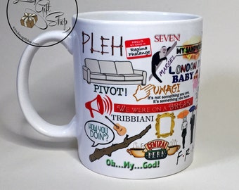 Friends TV Show Mug - Friends Quotes Mug - Friends Gift - Retro - TV Show - Cup - Mug - Tea - Coffee - Central Perk