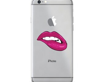 Sexy Lip Bite Decal Sticker Skin For iPhone 7 7s Plus Samsung Galaxy S8 S7 Case Decal Sticker Macbook Pro Air Sticker Laptop Sexy Sticker
