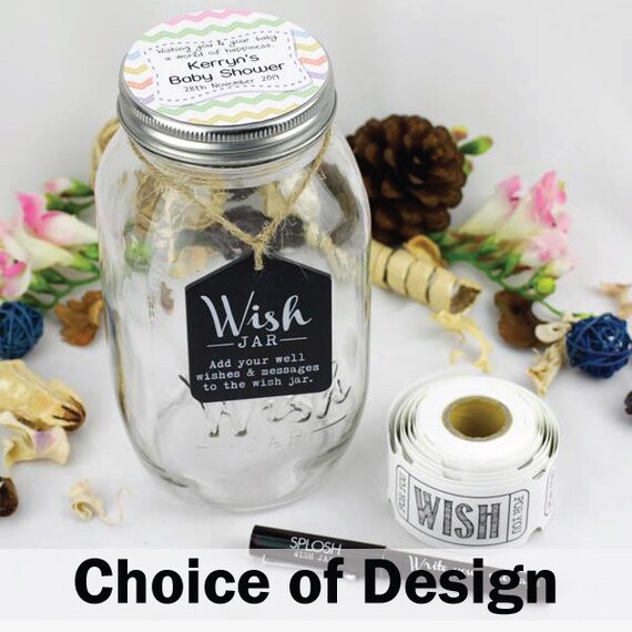 Baby Shower Keepsake Wish Jar Personalised Gift