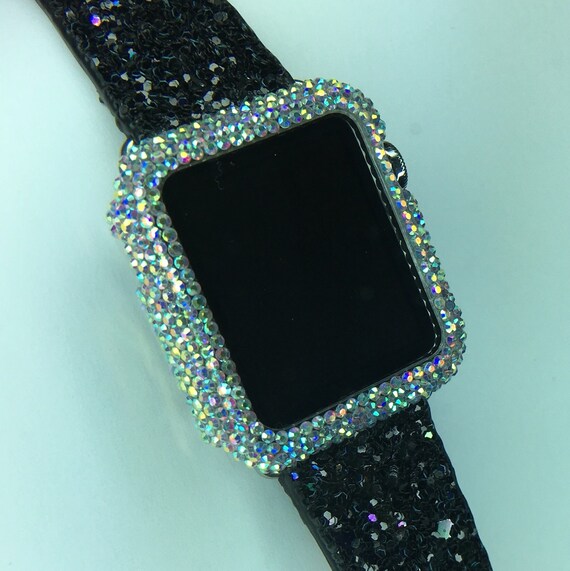 swarovski crystal apple watch case