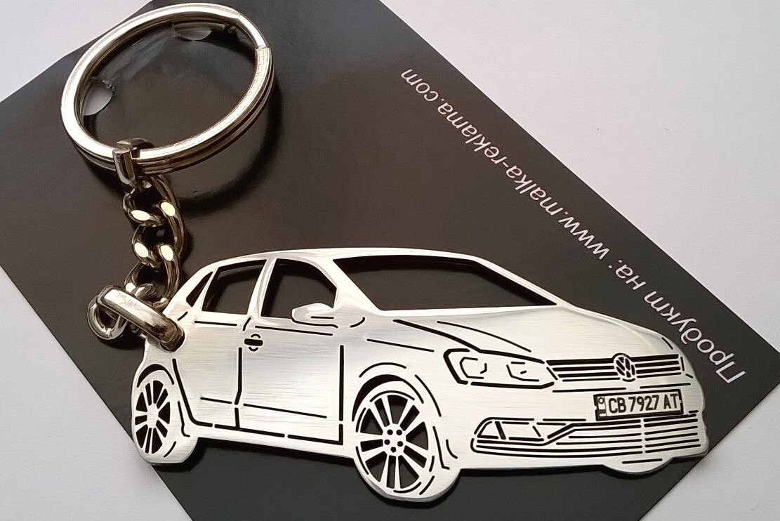 Personalised number plate keyring