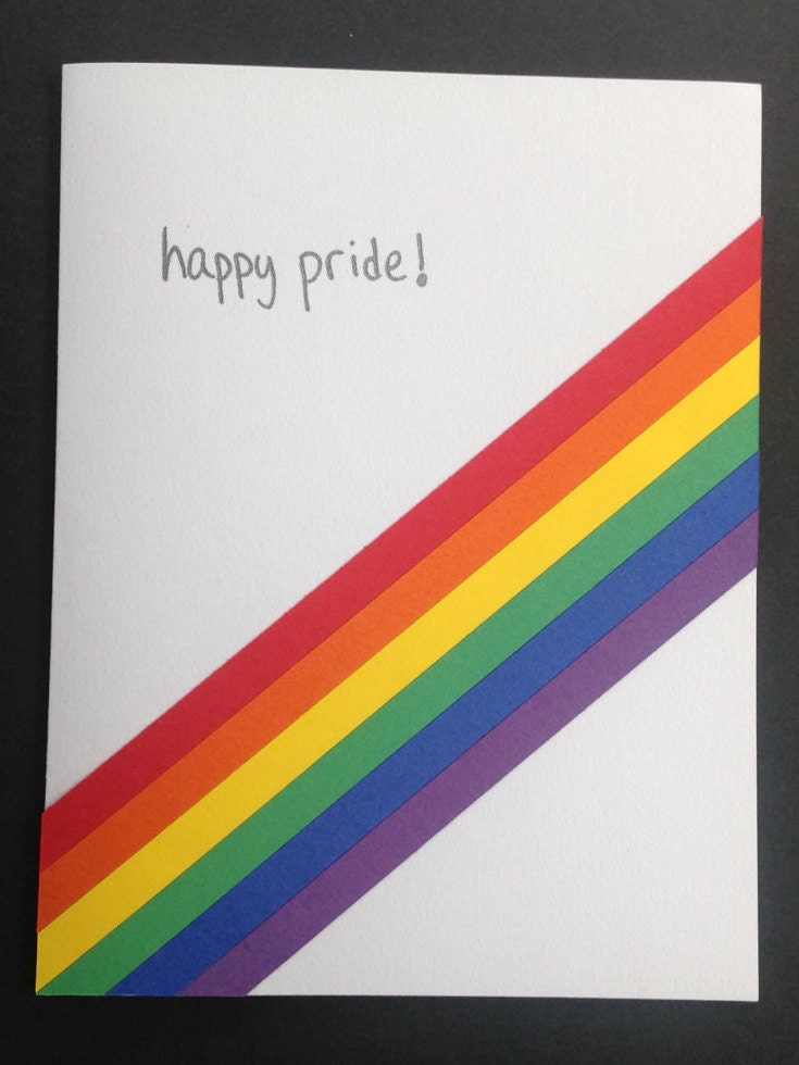 Gay pride card happy pride Pride month cards by UpliftExpress