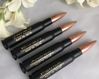 Groomsman Gift/Bottle Opener/One Engraved .50 Caliber Bullet Bottle Opener/Father of Groom Gift/Father of the Bride/Best Man Gift