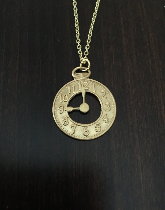 gold clock necklace necklace clock clock necklace clock