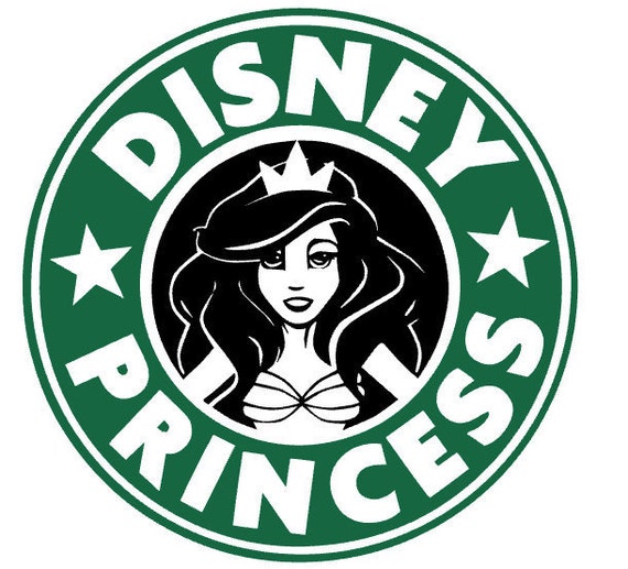 Download Items similar to Mermaid Disney Princess Starbucks Decal ...