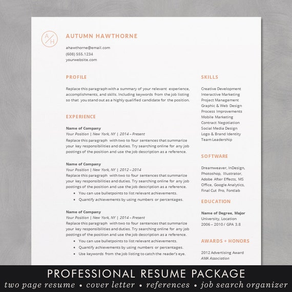 cv template word mac