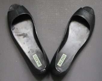 Black plastic Shoes / Plastic shoes / Plastic sandales /Open Toe shoes/ Open Toe black shoes/Black Ballerina