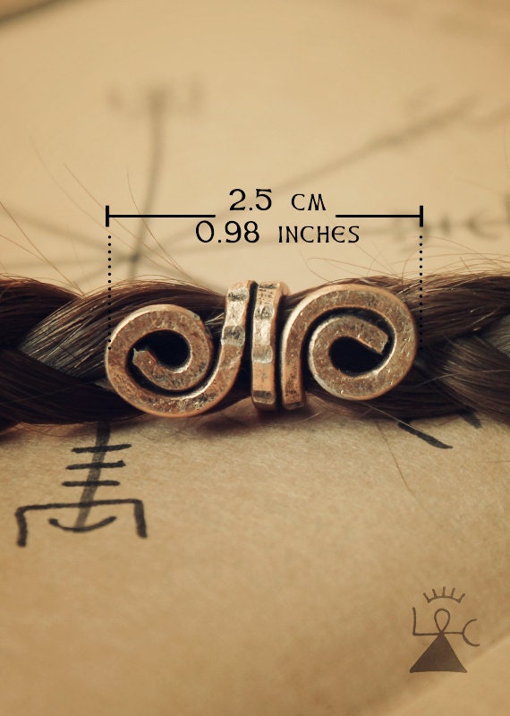 2 custom Viking petit cheveux perles \u2022 Viking perles barbe bijoux Viking bijoux \u2022 cheveux accessoires Dreadlock accessoires bijoux nordique