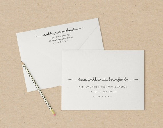 printable envelope address template wedding by paperdainty on etsy