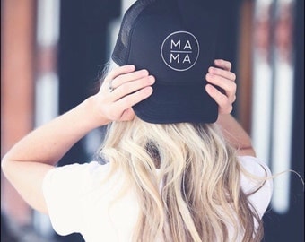 Mama Trucker Hat, MAMA Hat, Mom Hat, Black Mama Hat, Black Mom Hat, Mother, Mama, Mama Life Hat, MOMLIFE hat, Mom trucker hat, Mother Hat