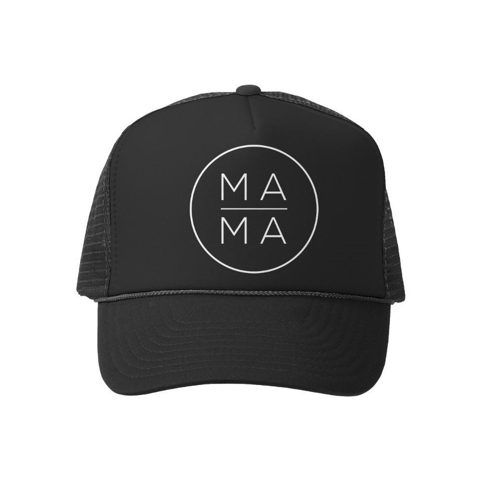 Mama Trucker Hat MAMA Hat Mom Hat Black Mom Hat Maternity