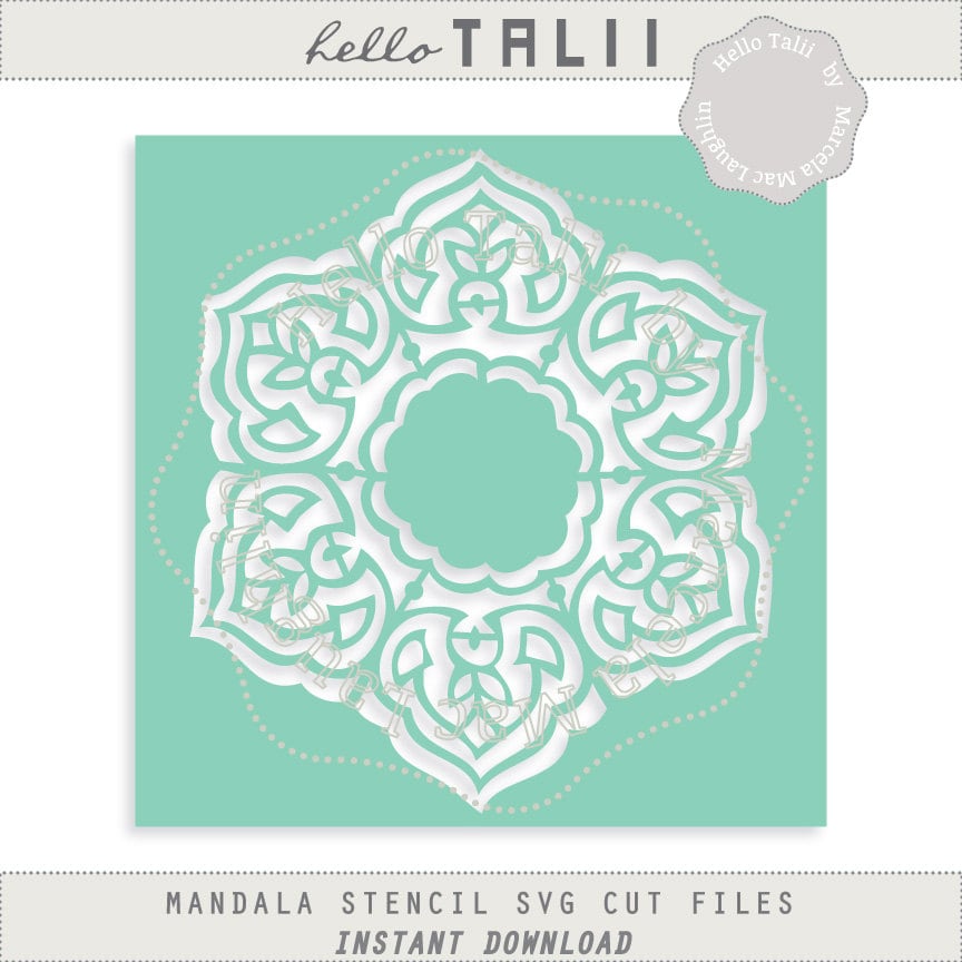Free Free 302 Cricut Mandala Stencil SVG PNG EPS DXF File