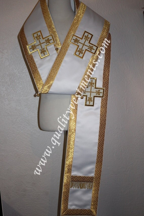 Orthodox Bishop Vestment Omophor Omophorion by LiturgicalVestments