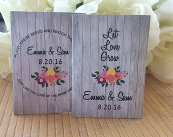 wood wedding gift, wood favors, floral wedding, wood floral, wood flowers, floral arrangement, pallet wood art, wood seeds, wood packets