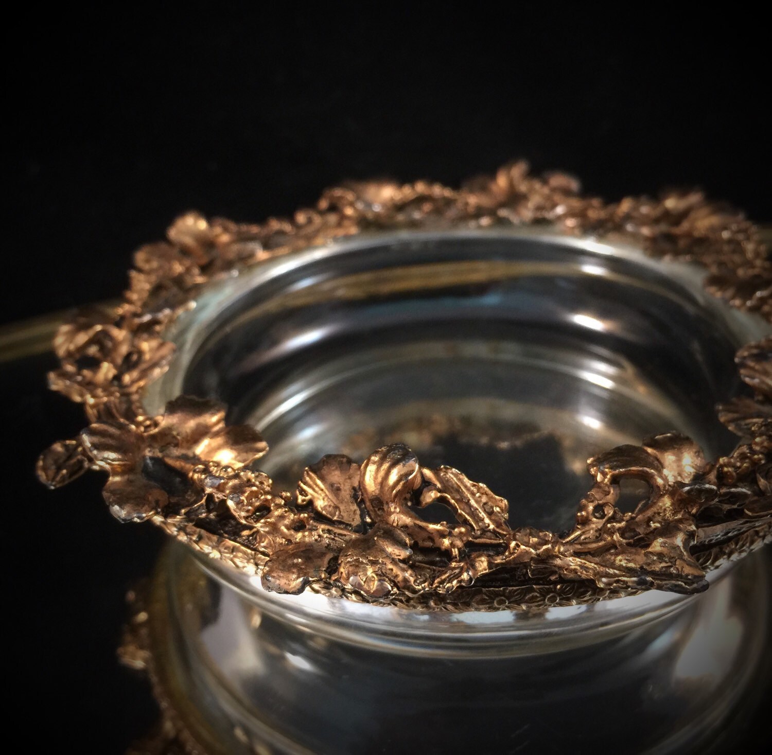 Antique Jewelry Box Ormolu Dish Vanity Soap Dish Antique