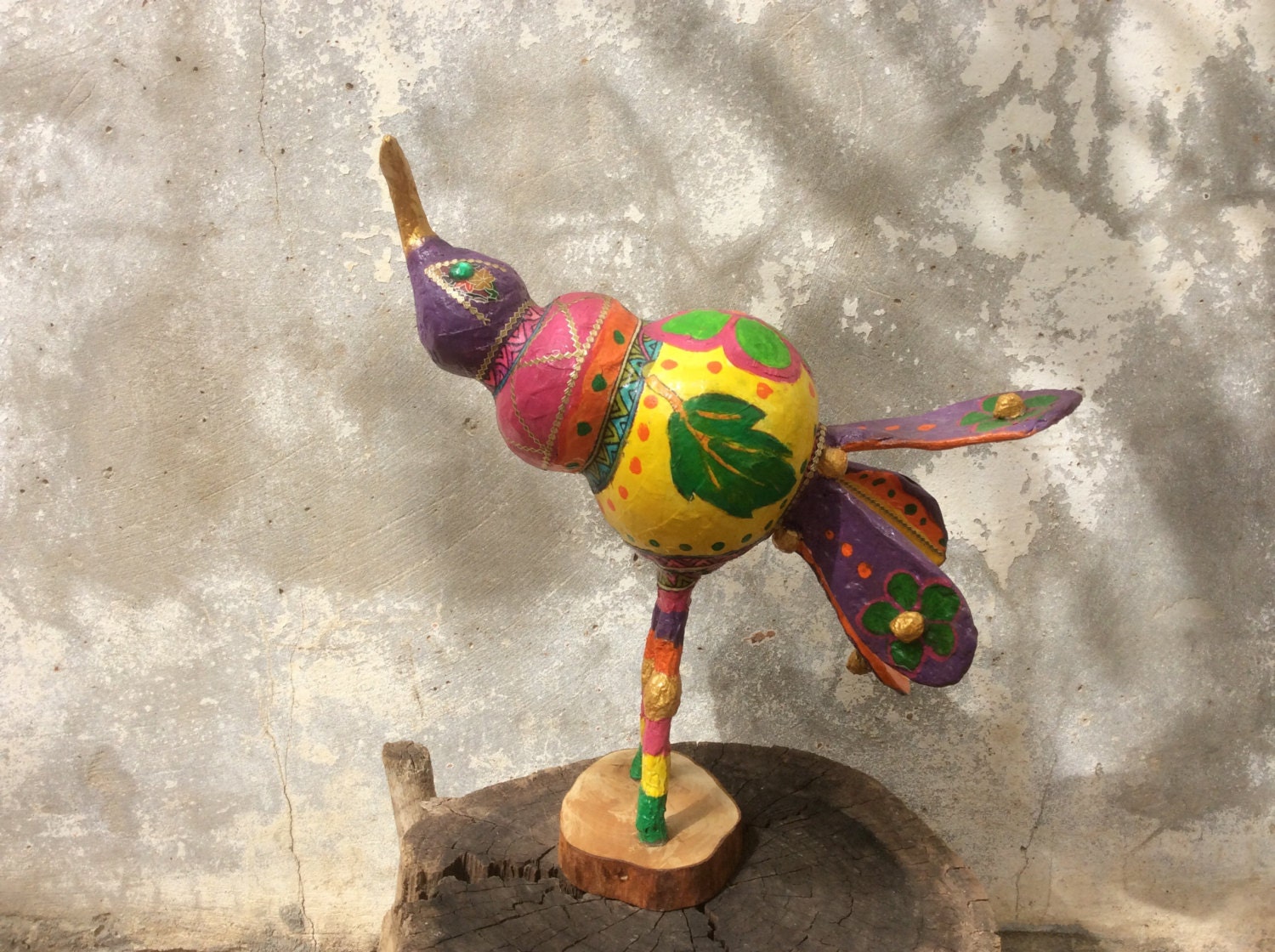 whimsical bird figurines