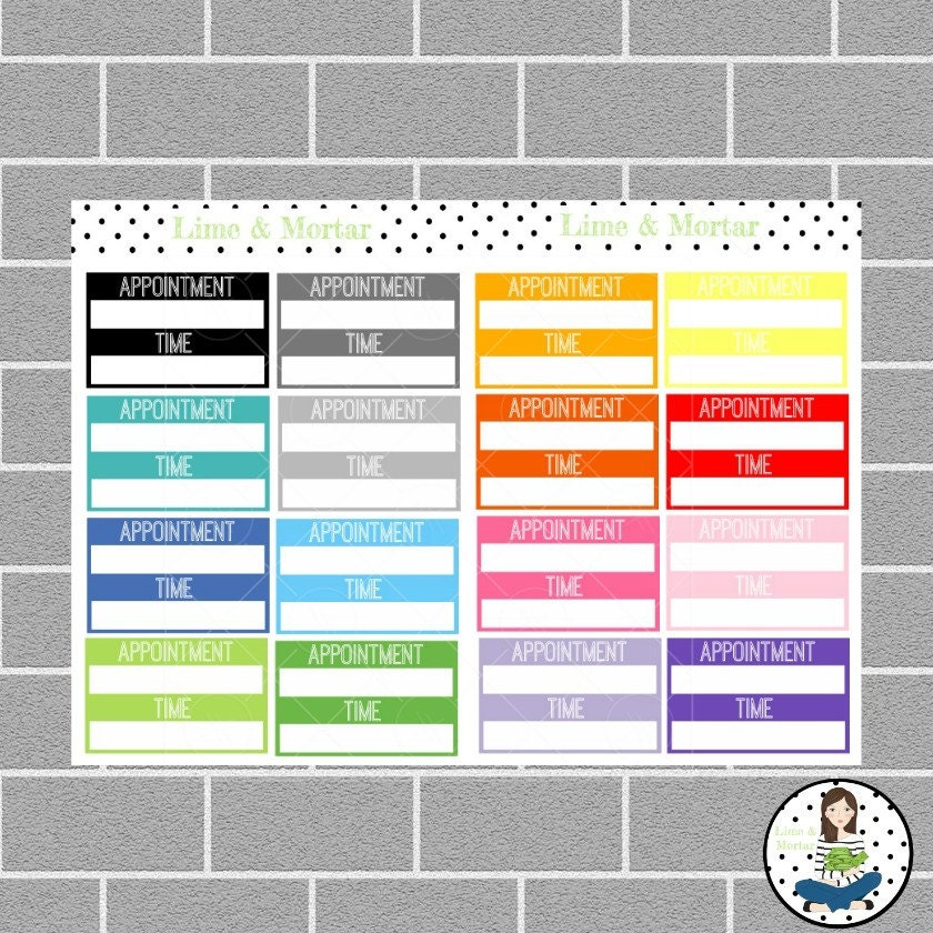 Download Appointment Planner Stickers