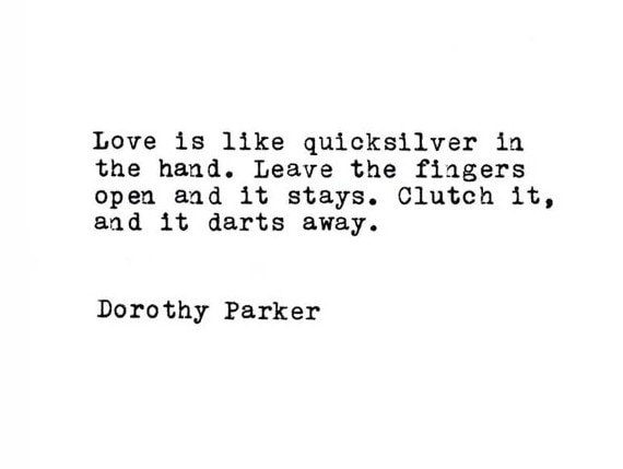 Dorothy Parker Love Quote Made On TypewriterTypewriter Quote