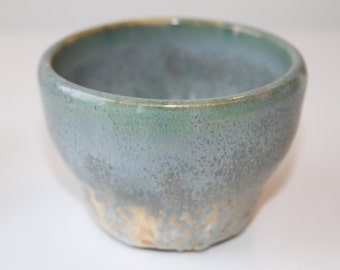 Hand thrown stoneware pottery cup
