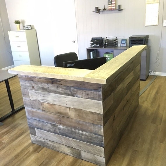 Reclaimed Wood Reception Counter Reclaimed Wood Retail Sales