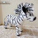 small stuffed zebra