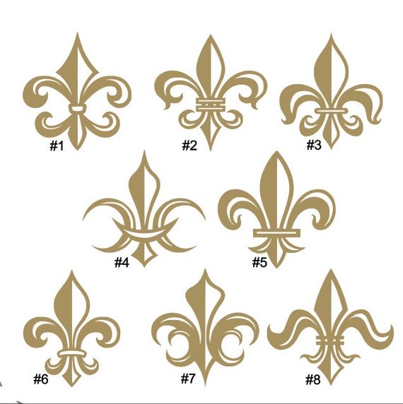 Fleur De Lis Wall Decals Nursery Border Decals Bedroom