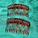 VINTAGE Hair combs with Gold-toned Trim
