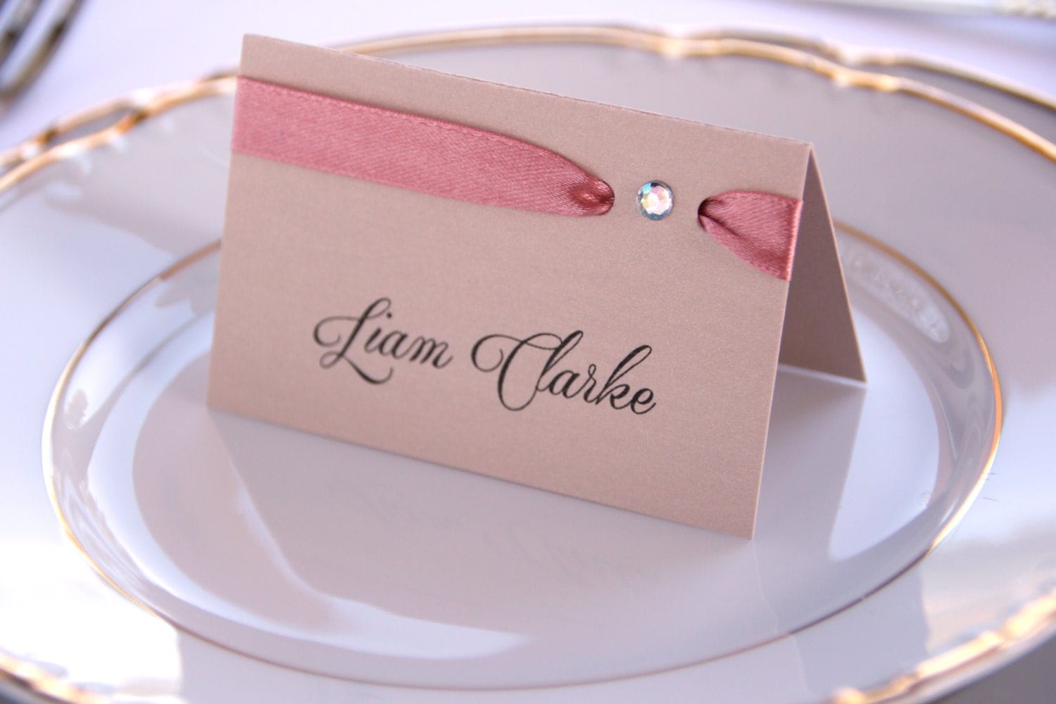 Wedding Place Cards Blush Place Card Seating Place Cards