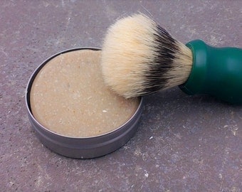 Sandalwood Shaving Soap - Men's shaving soap - travel shaving soap - cold processed soap - old fashioned soap