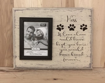 Personalized sign, pet sympathy gift, pet memorial frame, pet sign, memorial gift, memorial sign, pet loss gift, gift for dog lover