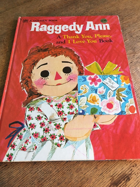 Large Vintage Raggedy Ann Book by AlwaysOnTheHunt on Etsy