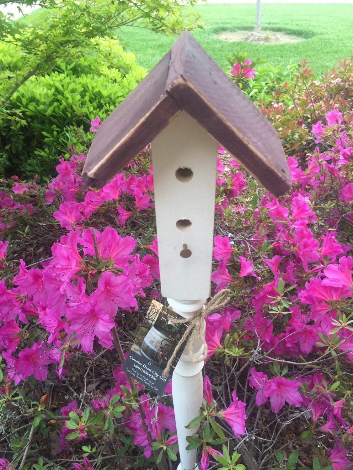 Birdhouse Garden Stakes Yard Art Garden Decor Large garden