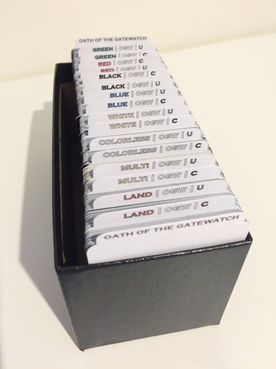 Mtg Card Dividers Cards Info