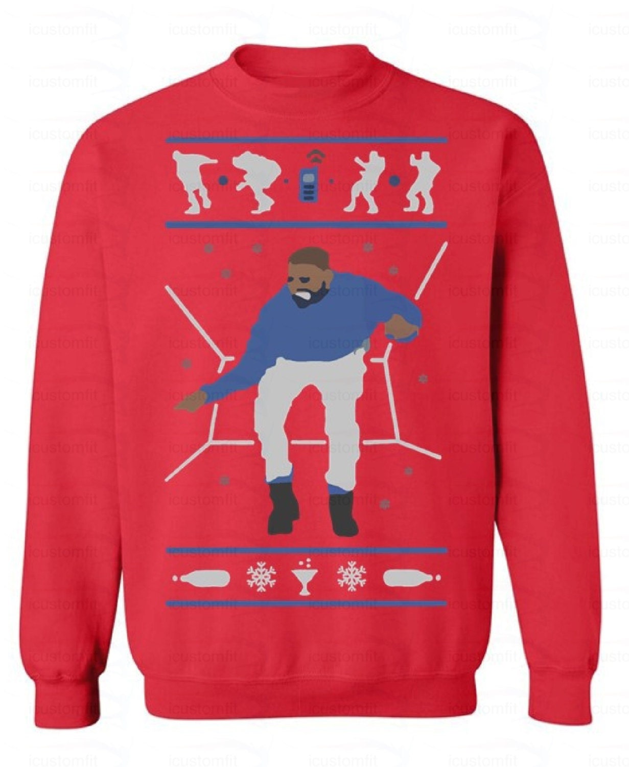 Drake Hotline Bling Sweater Sweatshirt by icustomfit on Etsy